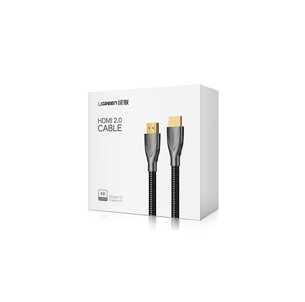 Cáp HDMI 2.0 10m hỗ trợ 4K tần số 60Hz Ugreen 50112 vỏ sợi Carbon