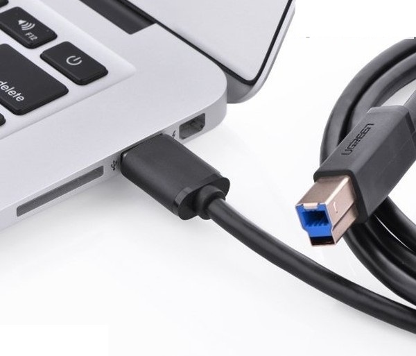 Cáp dành cho máy in đầu USB 3.0 AM to BM dài 2M Ugreen 10372 chính hãng