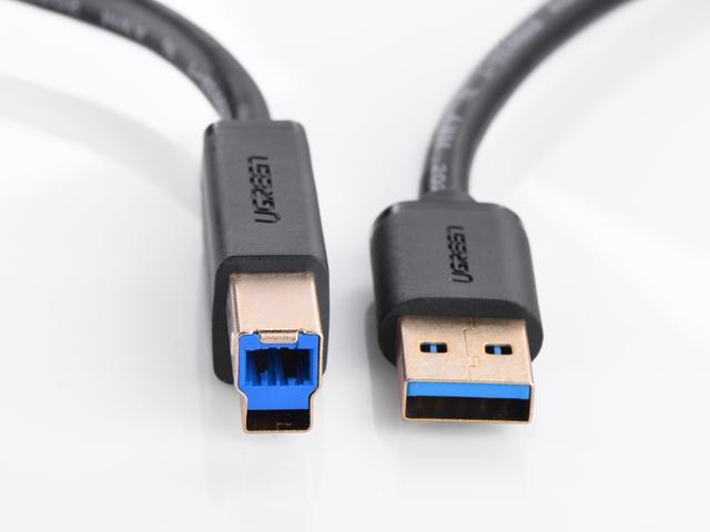 Cáp dành cho máy in đầu USB 3.0 AM to BM dài 2M Ugreen 10372 chính hãng