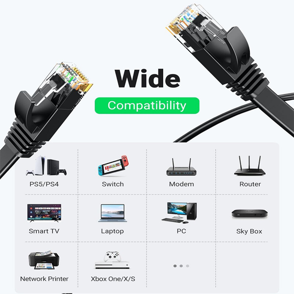 Dây mạng cat6 30m Ugreen 50182 Dẹt chính hãng 