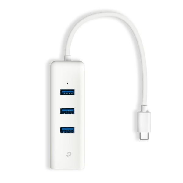 TP-Link UE330C Bộ Chuyển Đổi USB Type-C Sang Ethernet, Tích Hợp Hub 3 Cổng USB 3.0
