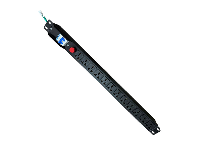 Thanh Nguồn PDU 12 Cổng 19 Inch - Có Aptomat, Đèn Báo, Lắp Tủ Rack 12U