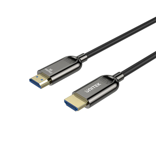 Cáp Quang HDMI 2.0 UNITEK C11085GY01 10M - Hỗ Trợ 8K@60Hz, Truyền Xa Không Suy Hao