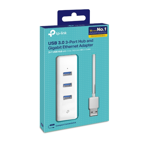 TP-Link UE330 Bộ Chuyển Đổi USB Sang Cổng Mạng, Tích Hợp Hub USB 3.0 3 Cổng