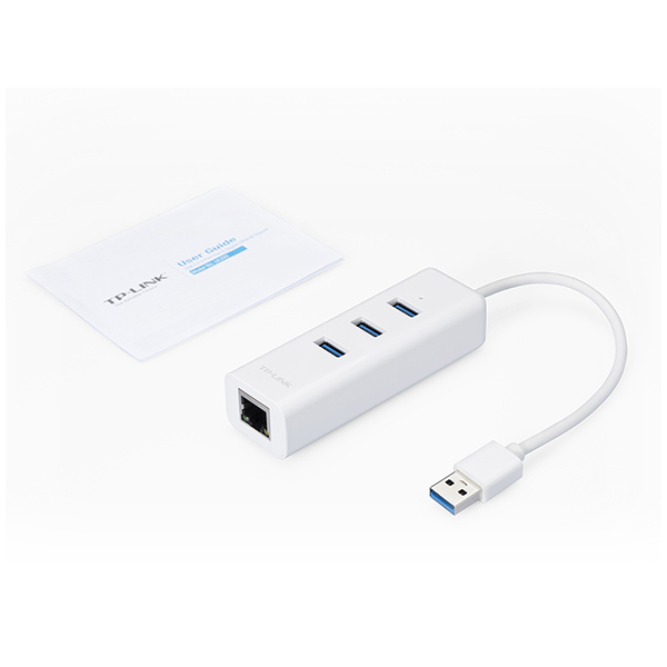 TP-Link UE330 Bộ Chuyển Đổi USB Sang Cổng Mạng, Tích Hợp Hub USB 3.0 3 Cổng