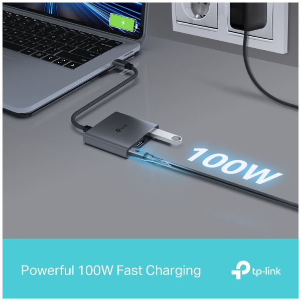 TP-Link UH3020C Hub USB Type-C 3 Cổng, Gọn Nhẹ, Kết Nối Nhanh Chóng