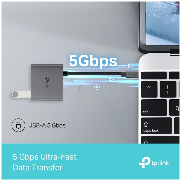 TP-Link UH3020C Hub USB Type-C 3 Cổng, Gọn Nhẹ, Kết Nối Nhanh Chóng