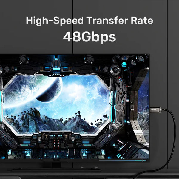 Cáp Quang HDMI 2.0 UNITEK C11085GY01 50M - Kết Nối 8K Sắc Nét, Ổn Định Và Cao Cấp