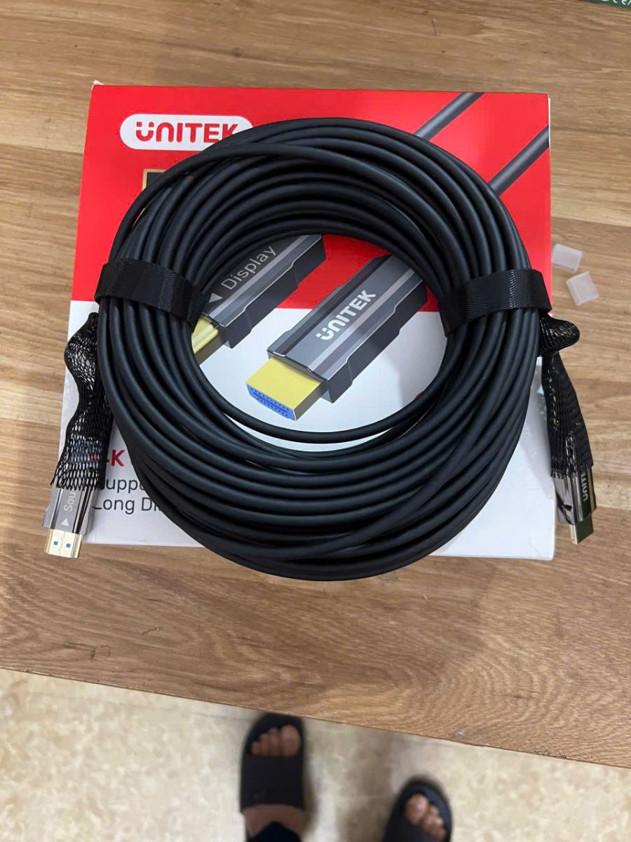 Cáp Quang HDMI 2.0 UNITEK C11072BK 15M - Hỗ Trợ 4K@60Hz, Truyền Xa Không Suy Hao, Cao Cấp Cáp Quang HDMI 2.0 UNITEK C11072BK 15M - Hỗ Trợ 4K@60Hz, Truyền Xa Không Suy Hao, Cao Cấp