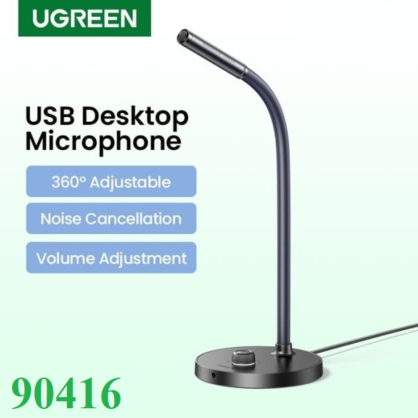 Microphone để bàn thu âm, Livestream cổng USB Ugreen 90416 CM564 