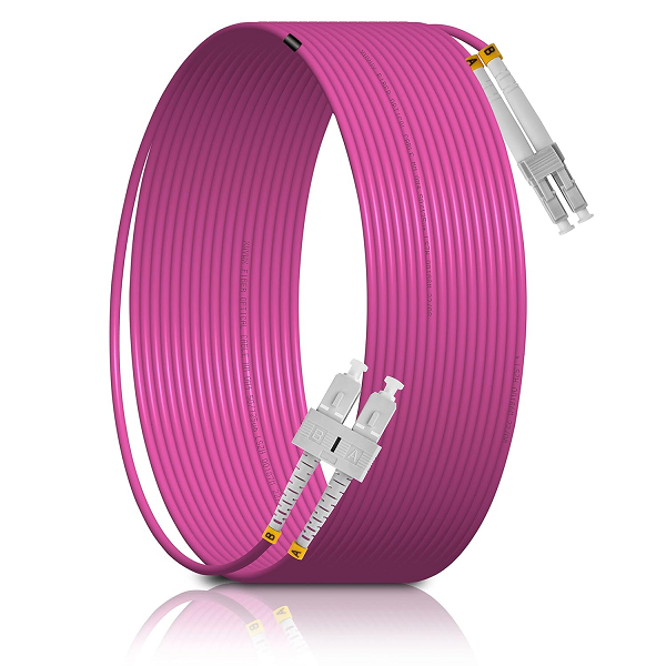 Dây nhẩy quang Multimode duplex Om4, SC-LC LSZH cao cấp