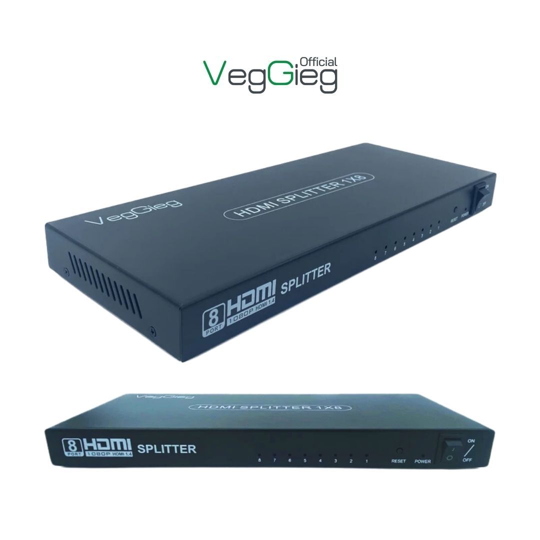 Bộ Chia HDMI 1 Ra 8 Veggieg V-HD08 chuẩn HD 4K x 2K Chính Hãng Bộ Chia HDMI 1 Ra 8 Veggieg V-HD08 chuẩn HD 4K x 2K Chính Hãng