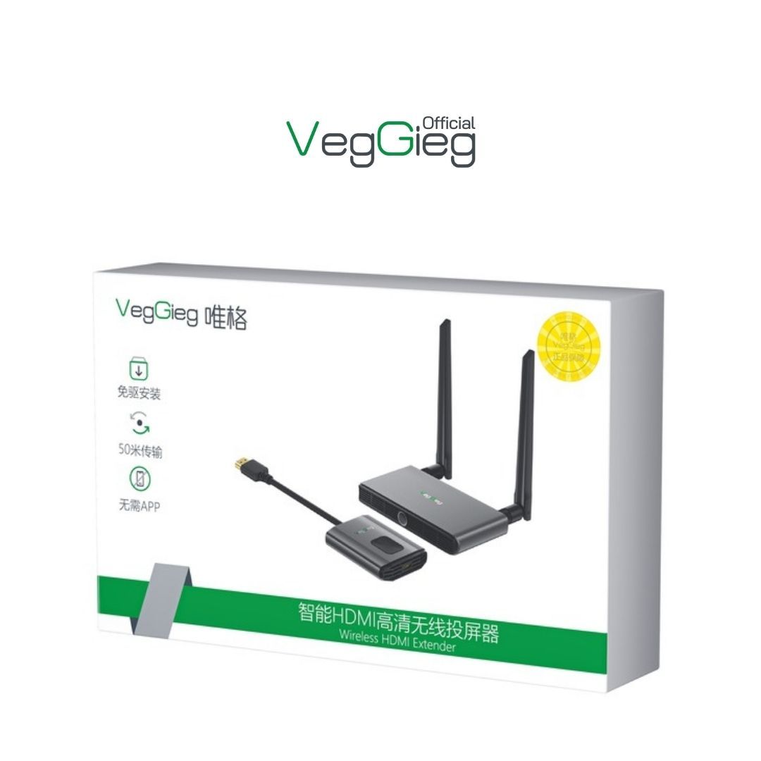Bộ Thu Phát HDMI VGA Không Dây Veggieg V-Z5-50M 1080P 60Hz Bộ Thu Phát HDMI VGA Không Dây Veggieg V-Z5-50M 1080P 60Hz
