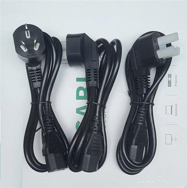 Dây nguồn 3 chân dẹt chéo chuẩn Trung Quốc dài 1.8m lõi 3x1.0mm chính hãng TTA