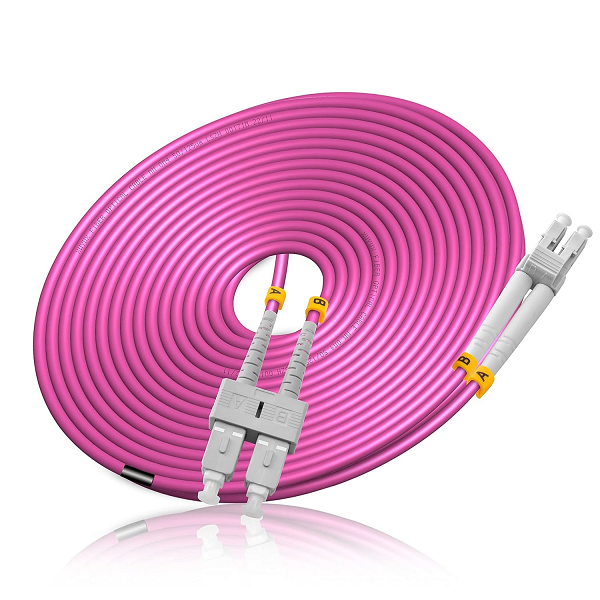 Dây nhẩy quang Multimode duplex Om4, SC-LC LSZH cao cấp