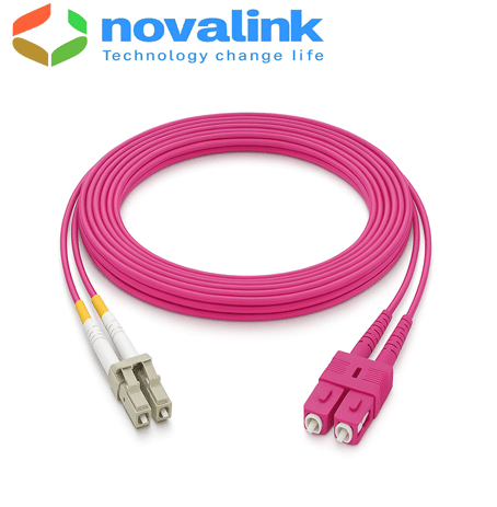 Dây nhẩy quang Multimode duplex Om4, SC-LC LSZH cao cấp