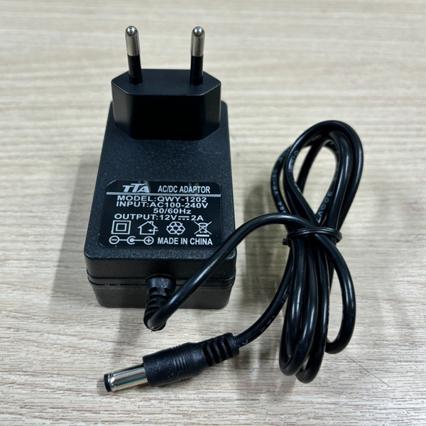 Nguồn Adapter 12V-2A chân 5.5 - 2.5mm chính hãng TTA QWY-1202 Nguồn Adapter 12V-2A chân 5.5 - 2.5mm chính hãng TTA QWY-1202